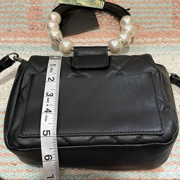 Badgley Mischka Clutch Bag w/ Faux Pearl Handle NWT - Picture 14 of 16